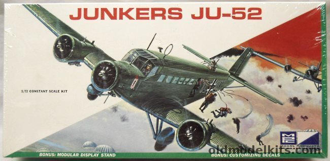 MPC 1/72 Junkers Ju-52 3MG/3M, 1202-200 plastic model kit